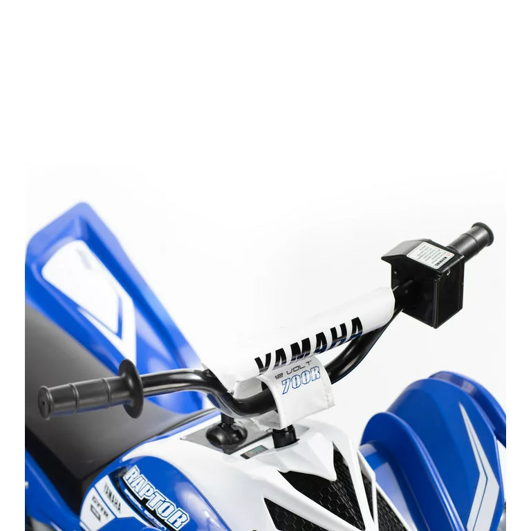 12 Volt Yamaha Raptor ATV Battery Powered Ride-on - Blue and White