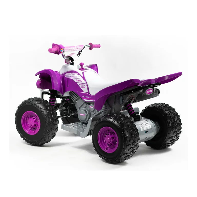 Yamaha Raptor ATV 12-Volt Battery-Powered Ride-on ATV - Purple and White for girls ages 3-5 years