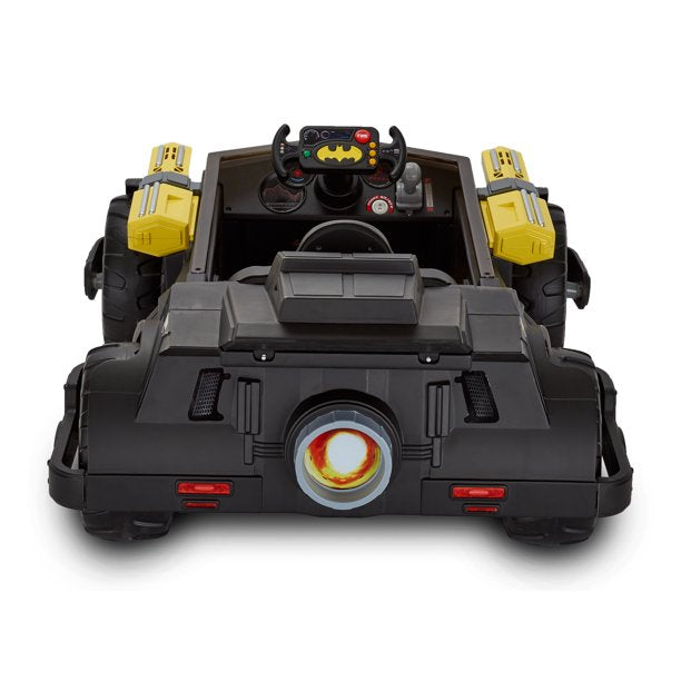 6 Volt DC Comics Batman Batmobile Battery Powered Ride-on - Features Light up Cannons and Sounds!