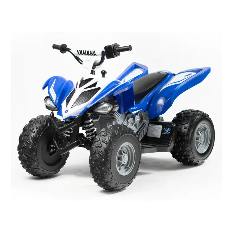 12 Volt Yamaha Raptor ATV Battery Powered Ride on Blue and White