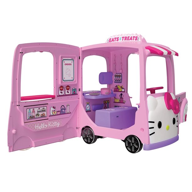 Hello Kitty12 Volt “Eats and Treats” Sweet Food Truck Play-Center Ride ...