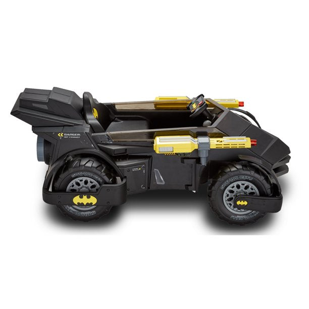 6 Volt DC Comics Batman Batmobile Battery Powered Ride-on - Features Light up Cannons and Sounds!