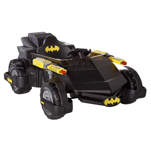 6 Volt DC Comics Batman Batmobile Battery Powered Ride-on - Features Light up Cannons and Sounds!